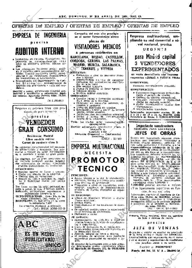 ABC MADRID 20-04-1980 página 65