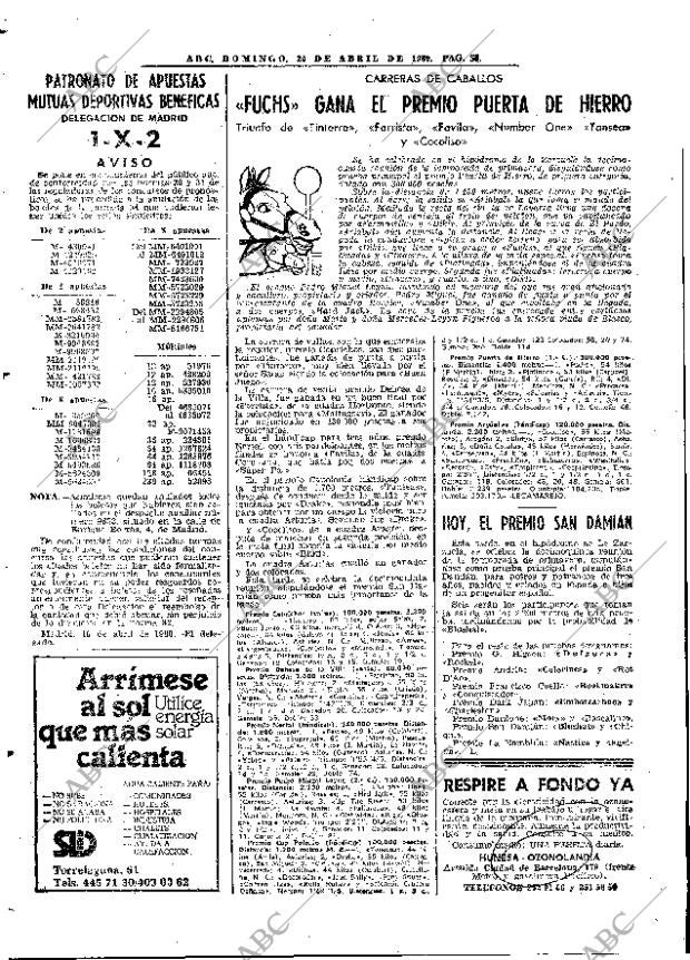 ABC MADRID 20-04-1980 página 74