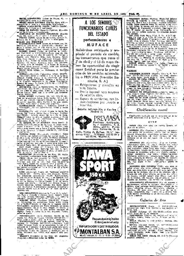 ABC MADRID 20-04-1980 página 83