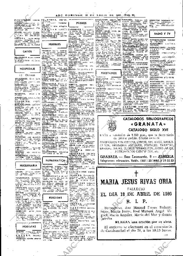 ABC MADRID 20-04-1980 página 97