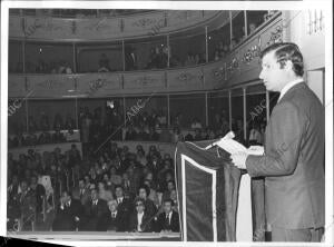 Carlos Martinez de Irujo, duque de Huéscar, en el real coliseo de Carlos Iii, en...