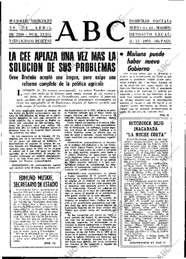 ABC MADRID 30-04-1980 página 13