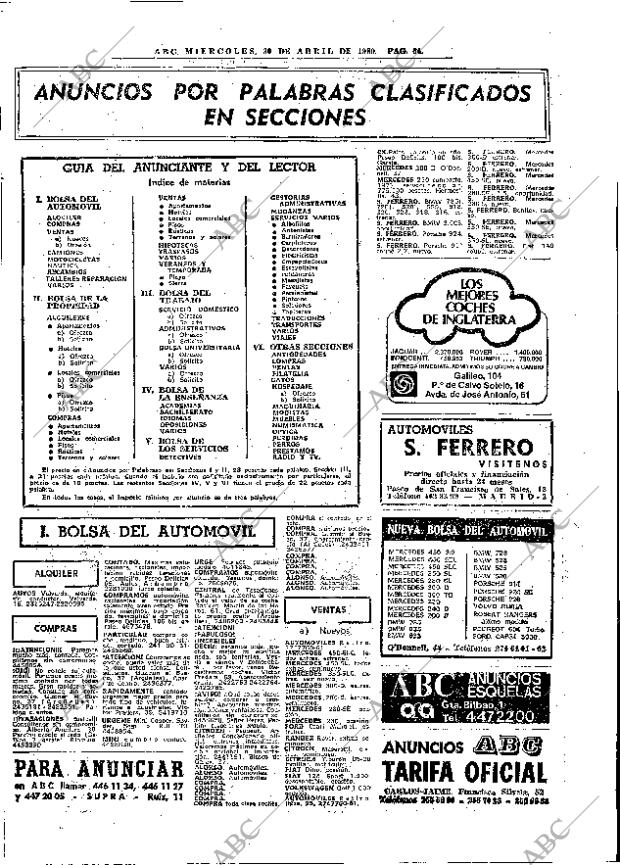 ABC MADRID 30-04-1980 página 76