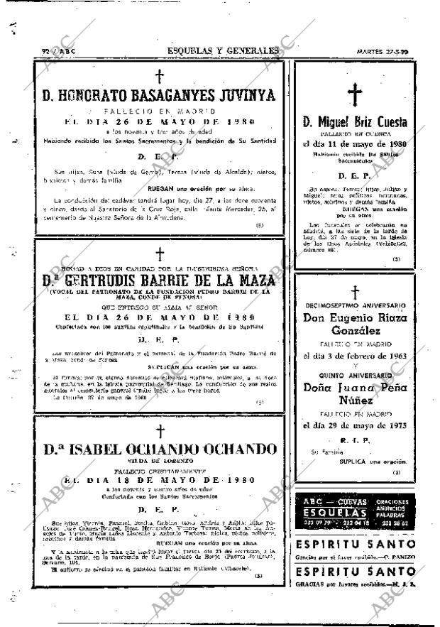 ABC MADRID 27-05-1980 página 108