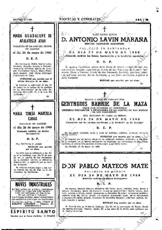 ABC MADRID 27-05-1980 página 109