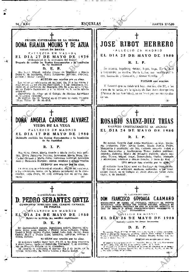 ABC MADRID 27-05-1980 página 110