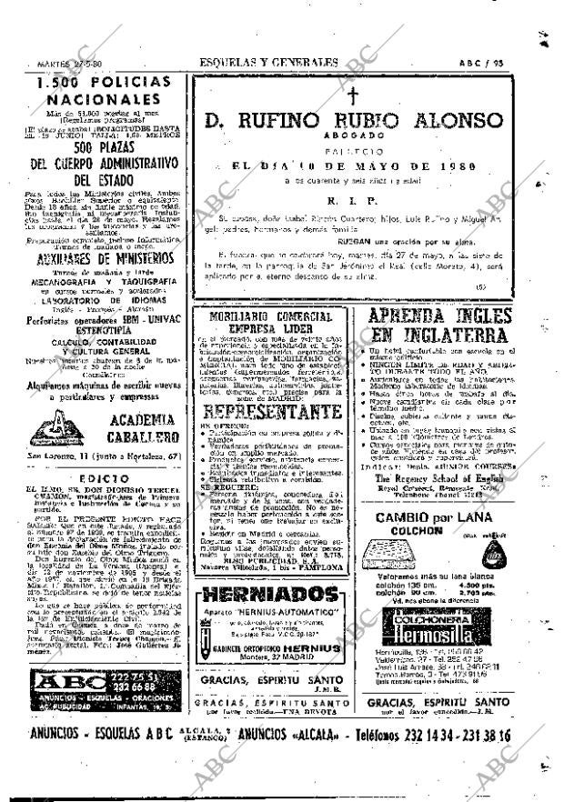 ABC MADRID 27-05-1980 página 111