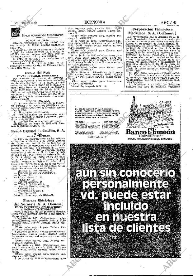 ABC MADRID 27-05-1980 página 59