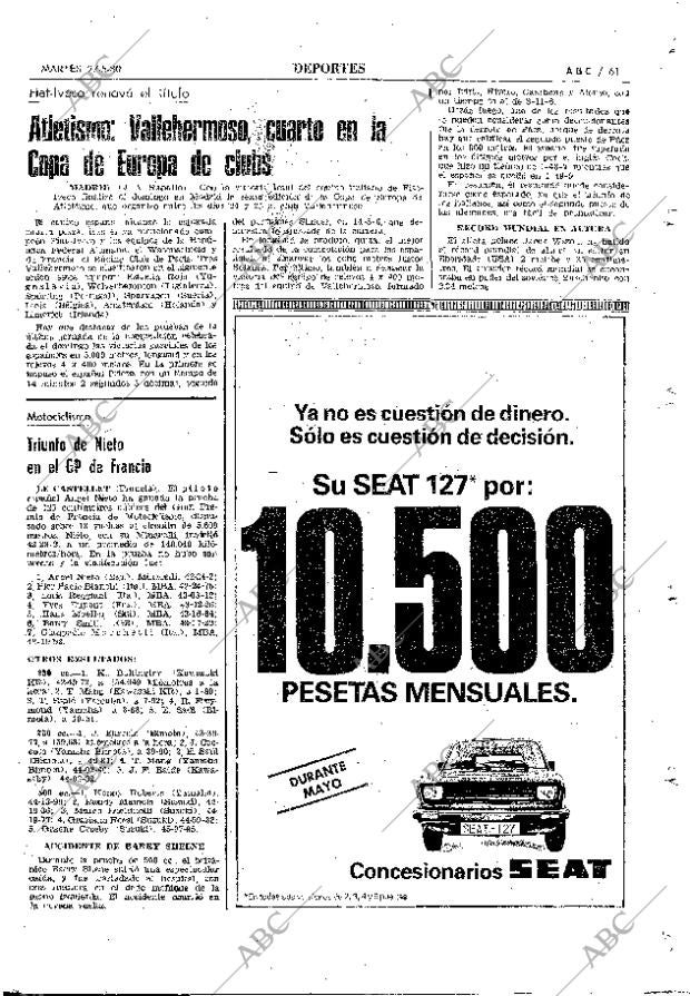 ABC MADRID 27-05-1980 página 77
