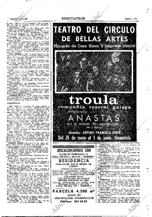 ABC MADRID 27-05-1980 página 87