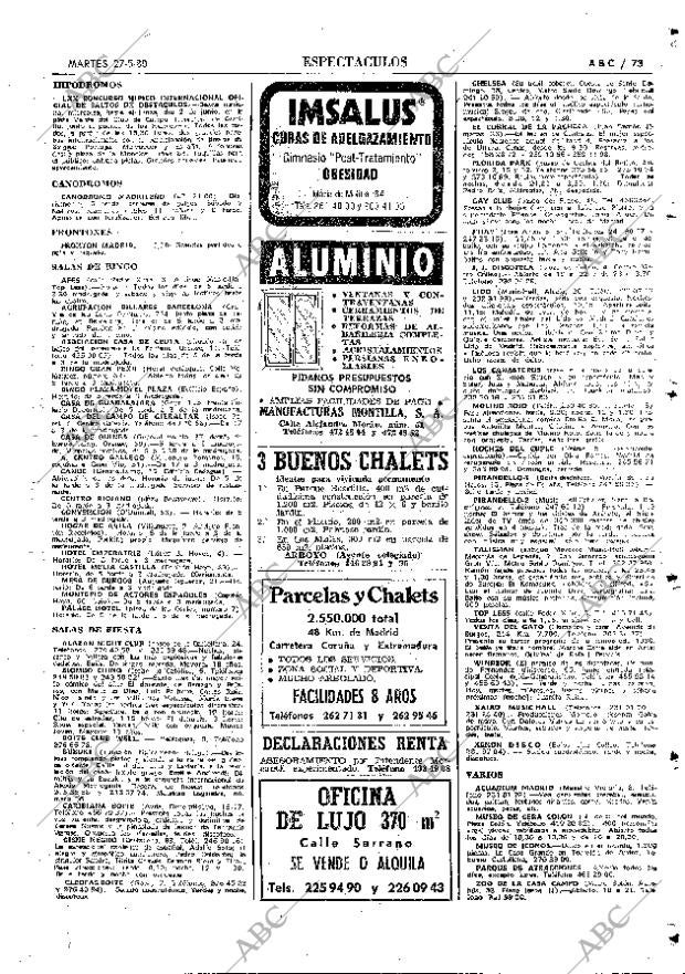 ABC MADRID 27-05-1980 página 89