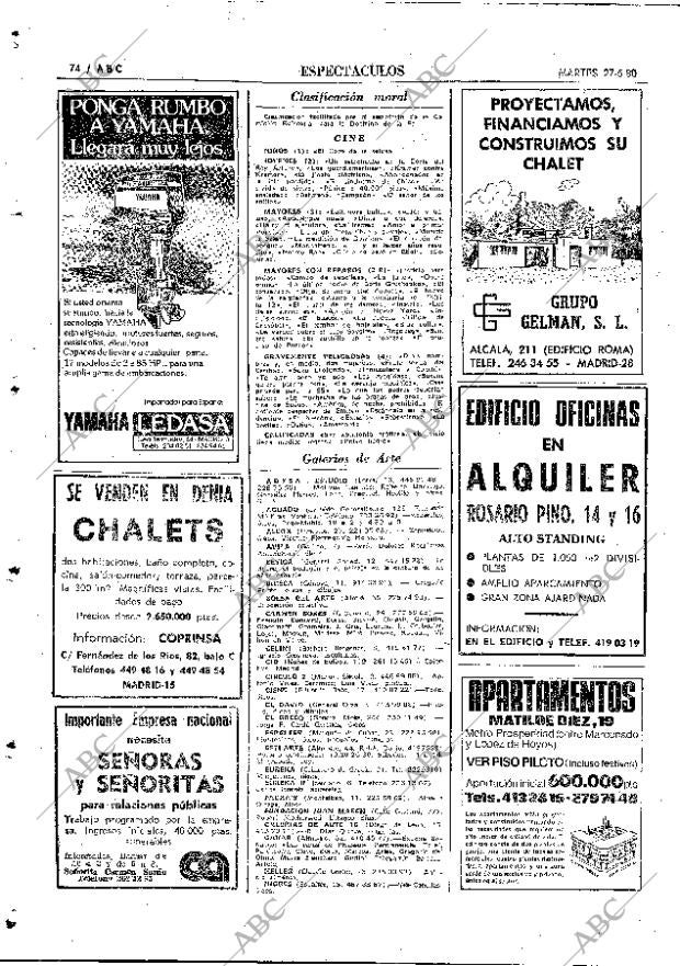 ABC MADRID 27-05-1980 página 90