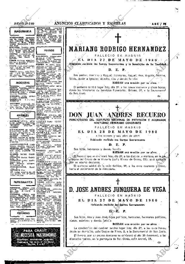 ABC MADRID 29-05-1980 página 113