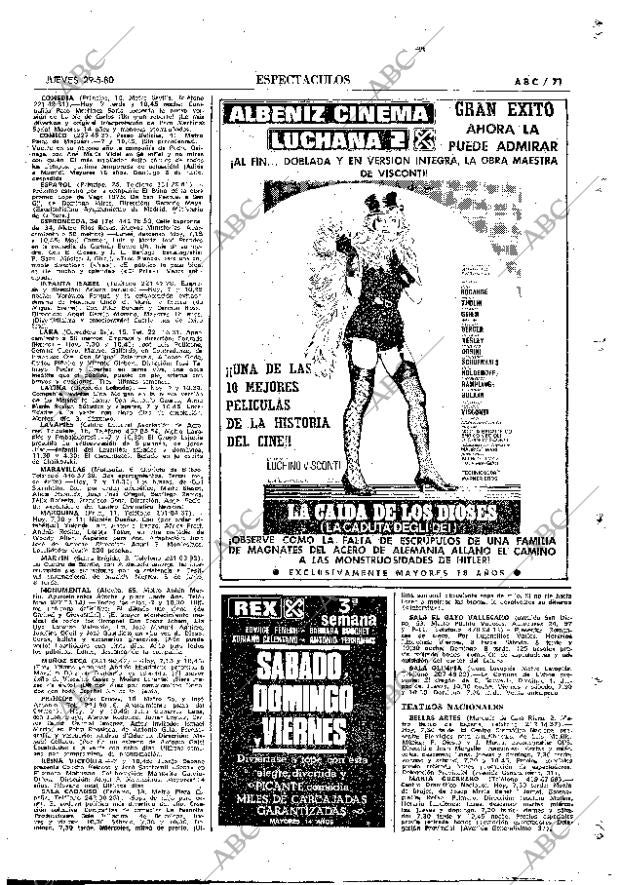 ABC MADRID 29-05-1980 página 91