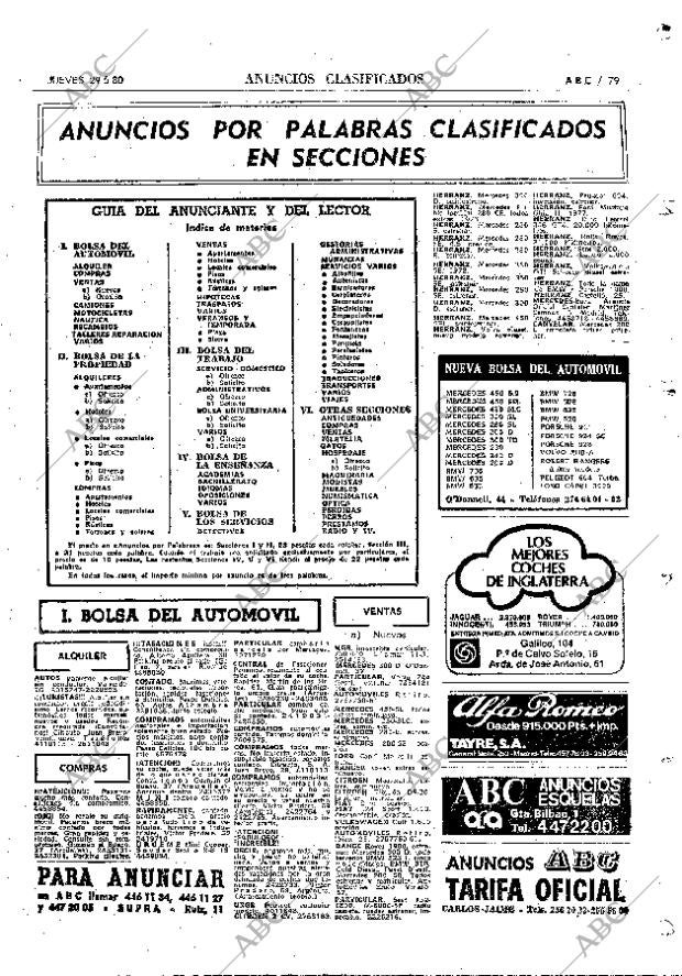 ABC MADRID 29-05-1980 página 99