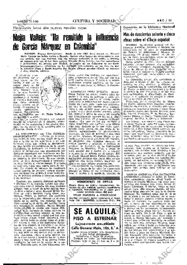 ABC MADRID 31-05-1980 página 43
