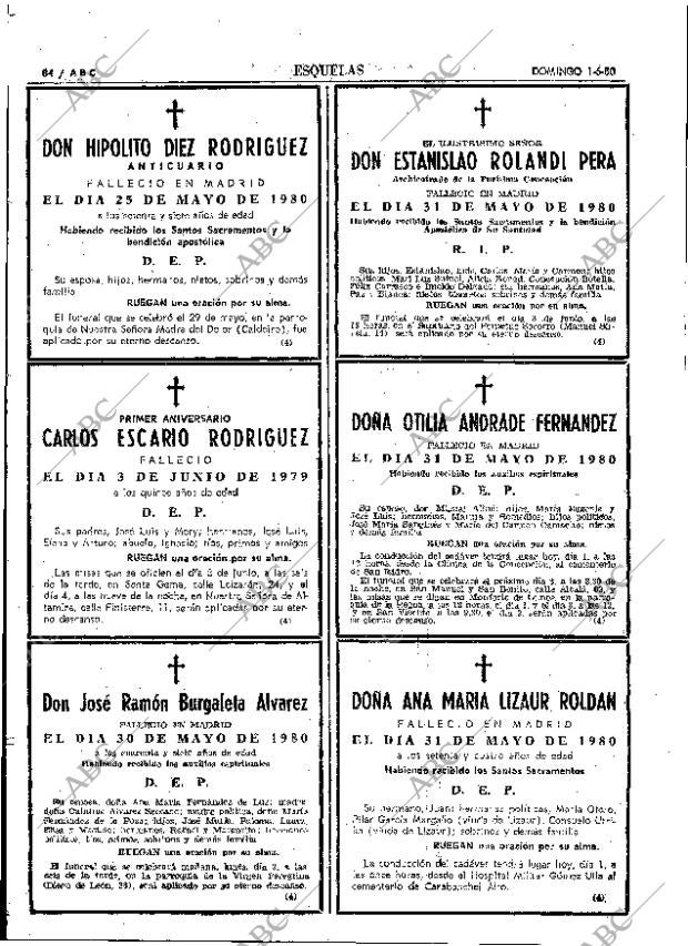 ABC MADRID 01-06-1980 página 100