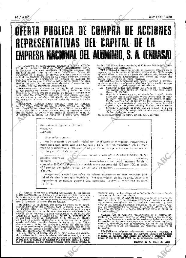 ABC MADRID 01-06-1980 página 50
