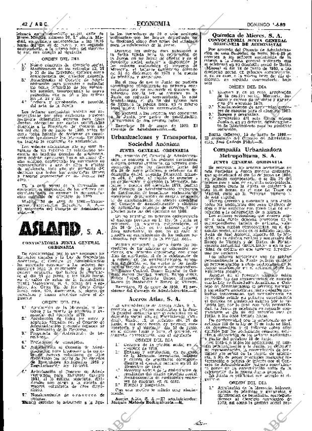 ABC MADRID 01-06-1980 página 58