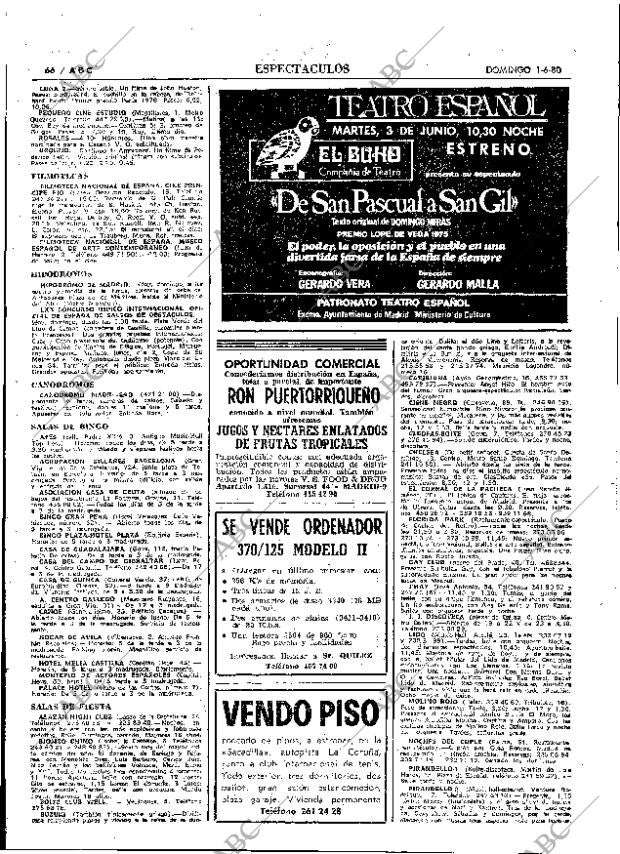 ABC MADRID 01-06-1980 página 82