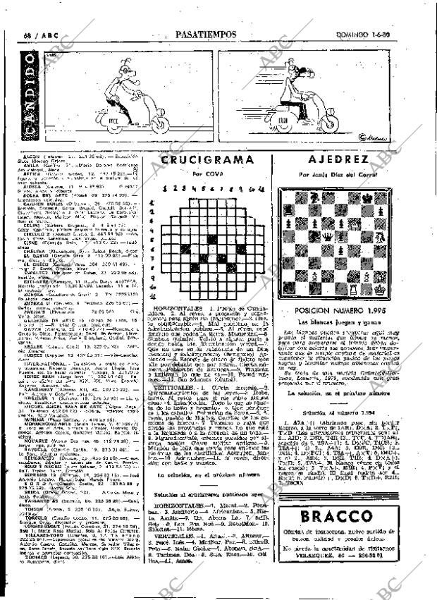 ABC MADRID 01-06-1980 página 84