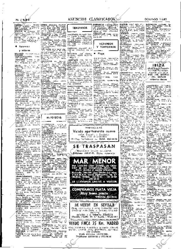 ABC MADRID 01-06-1980 página 92