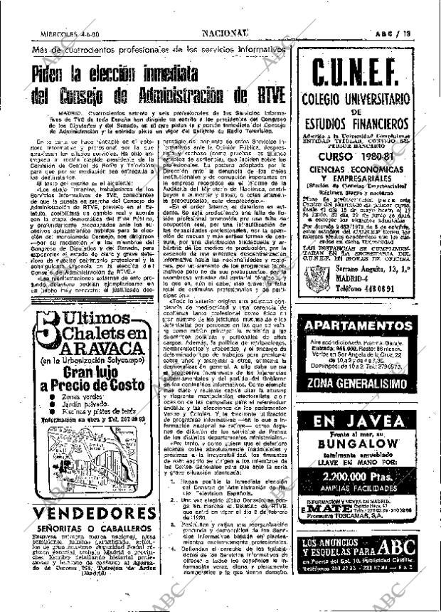 ABC MADRID 04-06-1980 página 25