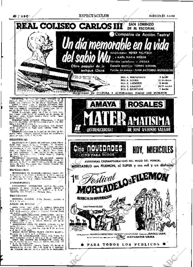ABC MADRID 04-06-1980 página 80