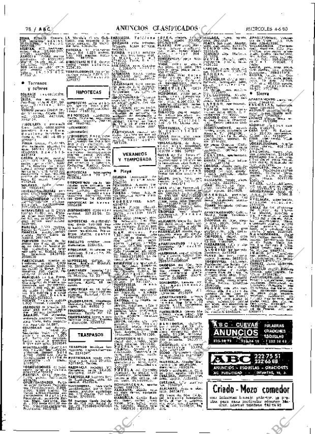 ABC MADRID 04-06-1980 página 90