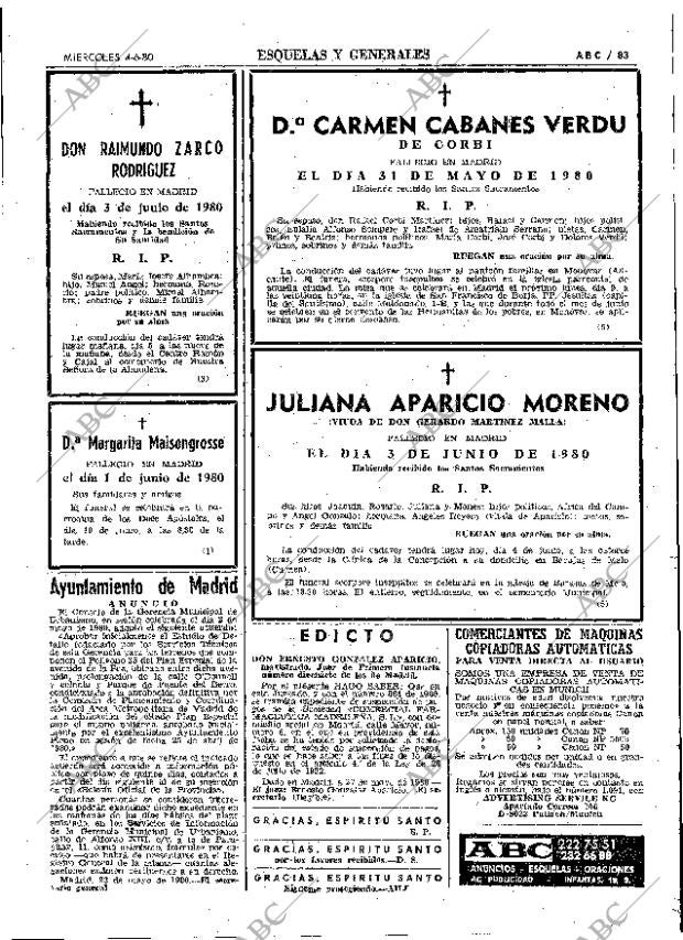 ABC MADRID 04-06-1980 página 95