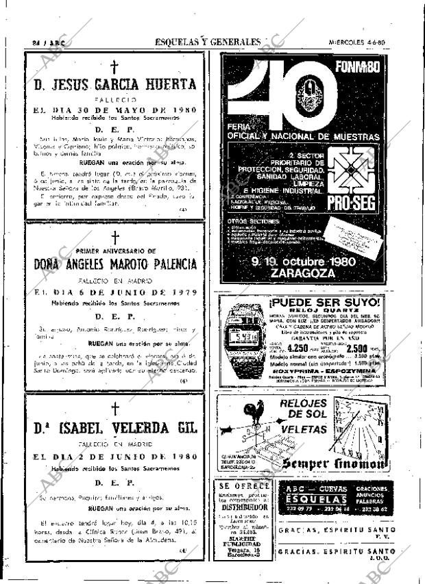 ABC MADRID 04-06-1980 página 96