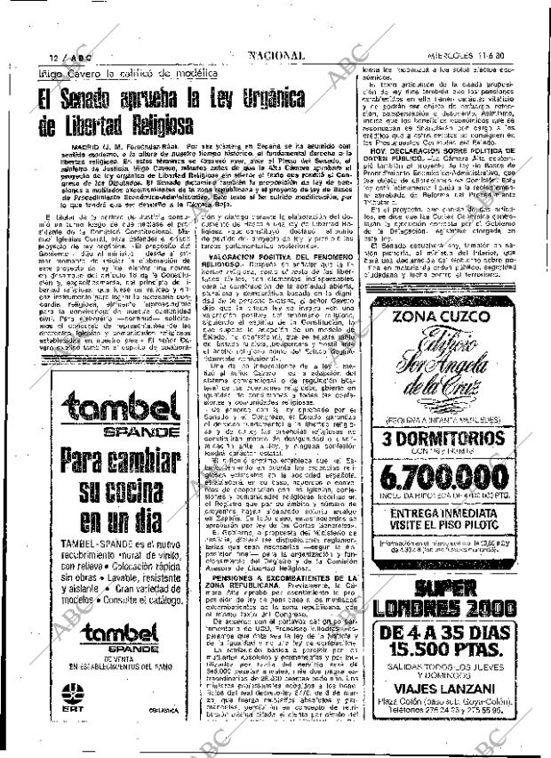 ABC MADRID 11-06-1980 página 28