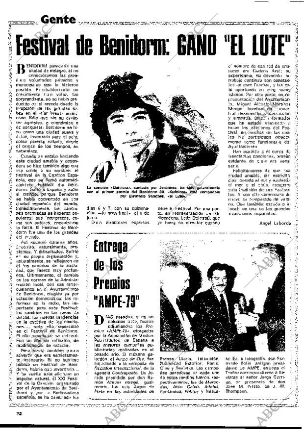 BLANCO Y NEGRO MADRID 11-06-1980 página 72