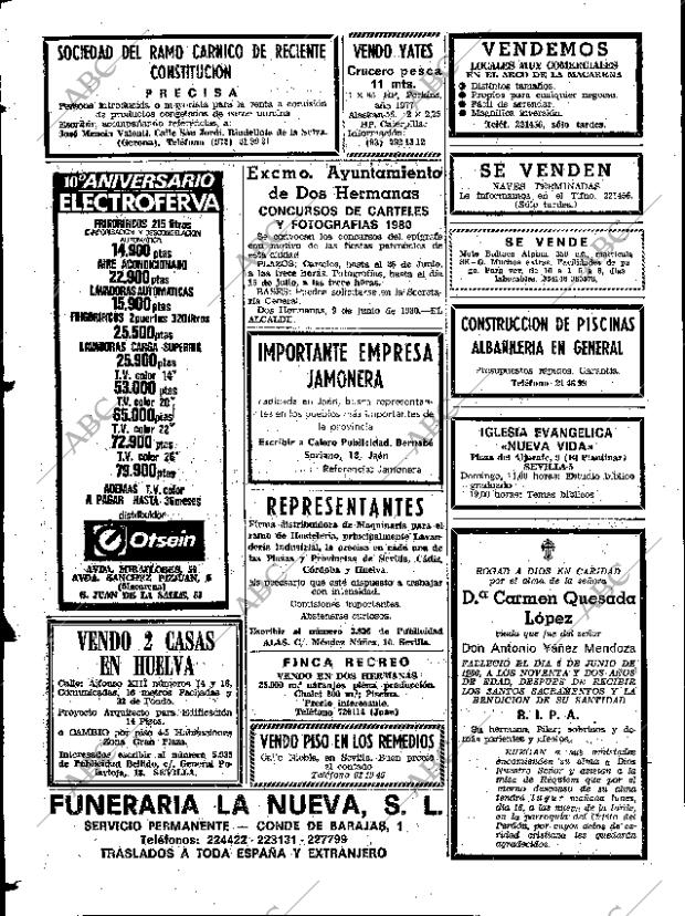 ABC SEVILLA 15-06-1980 página 80