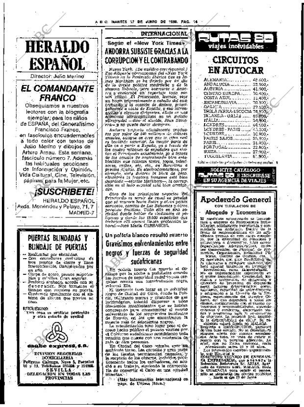 ABC SEVILLA 17-06-1980 página 38
