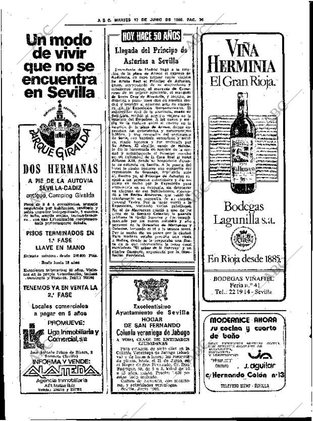 ABC SEVILLA 17-06-1980 página 60
