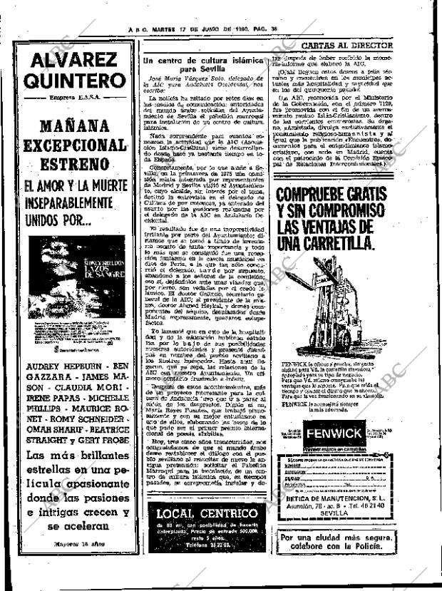 ABC SEVILLA 17-06-1980 página 62