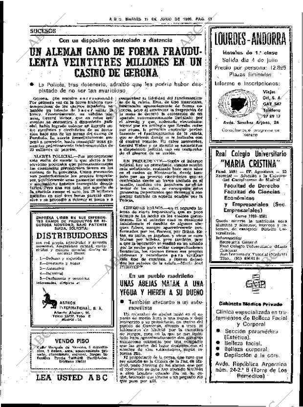 ABC SEVILLA 17-06-1980 página 67