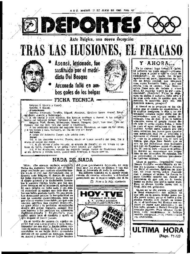 ABC SEVILLA 17-06-1980 página 71