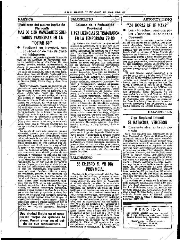 ABC SEVILLA 17-06-1980 página 77