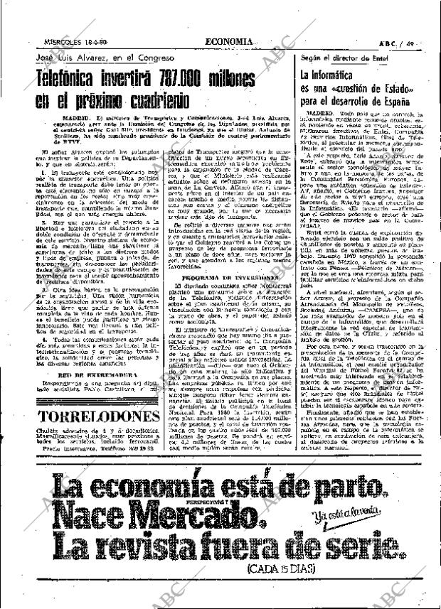 ABC MADRID 18-06-1980 página 61