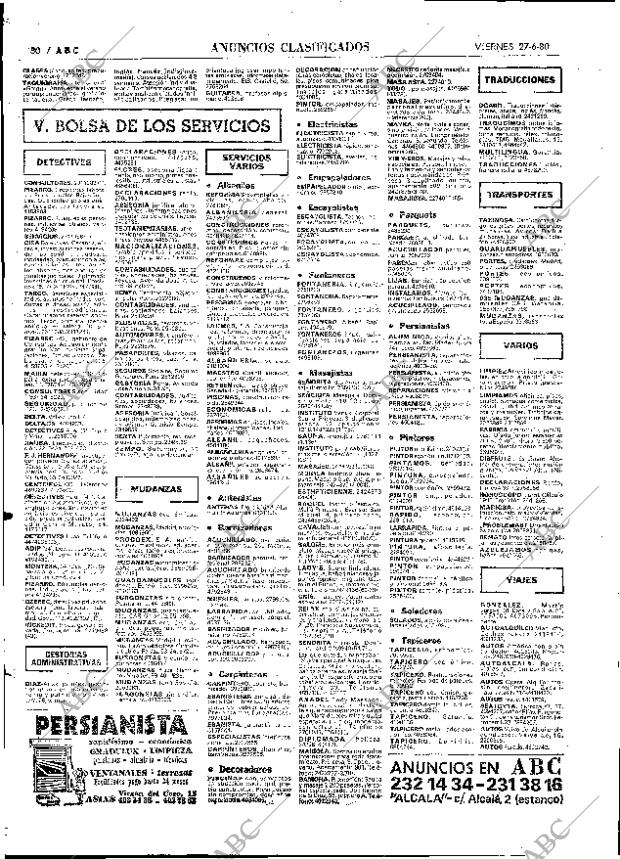 ABC MADRID 27-06-1980 página 100