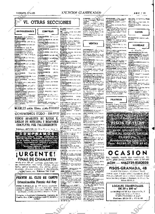ABC MADRID 27-06-1980 página 101