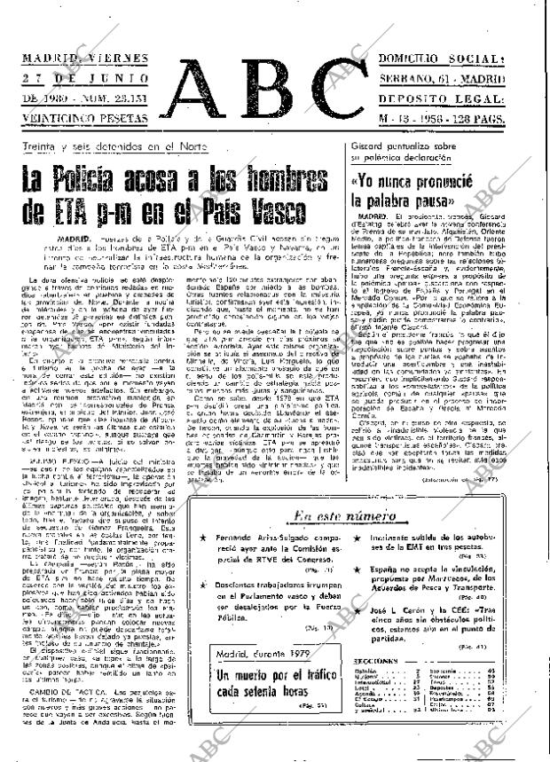 ABC MADRID 27-06-1980 página 21