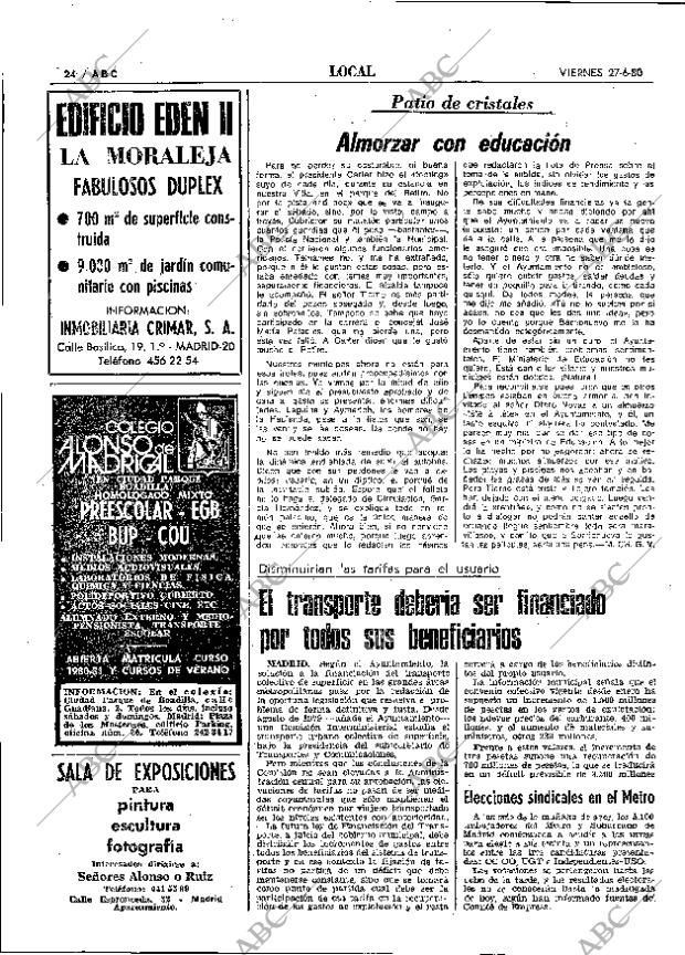 ABC MADRID 27-06-1980 página 44