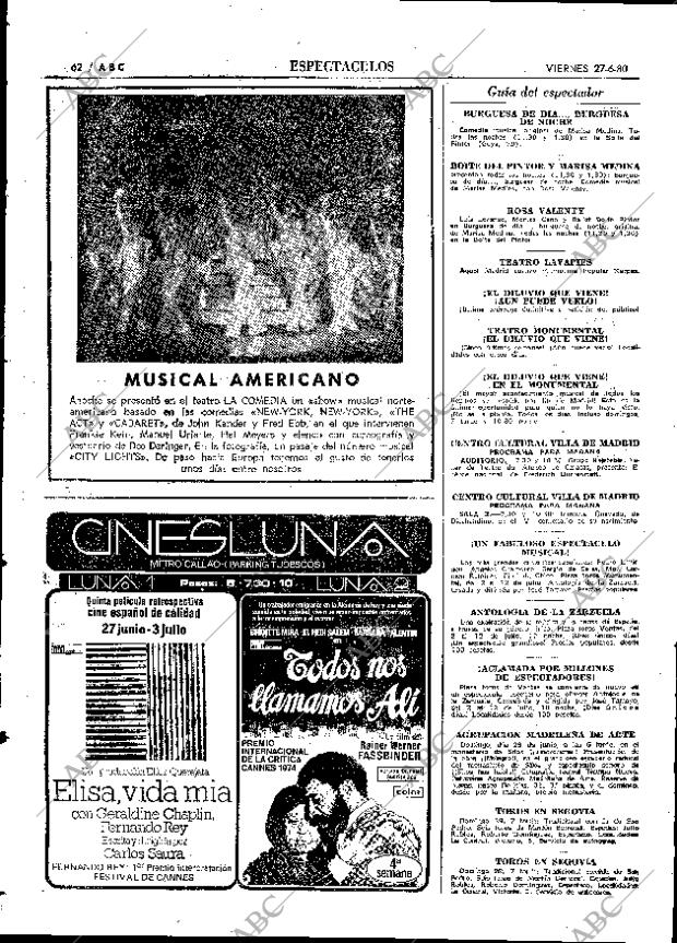 ABC MADRID 27-06-1980 página 82
