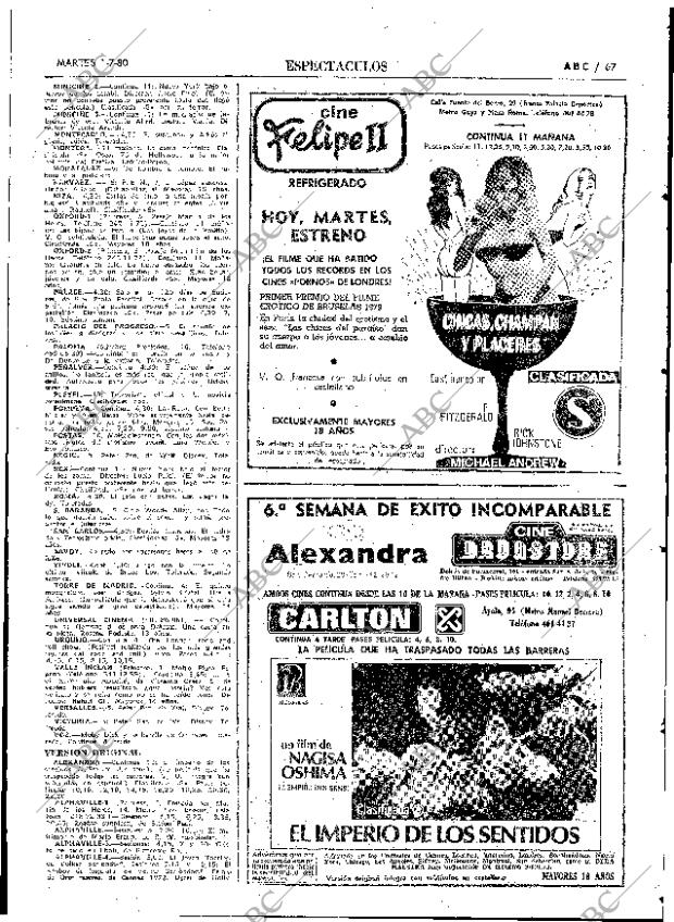ABC MADRID 01-07-1980 página 83