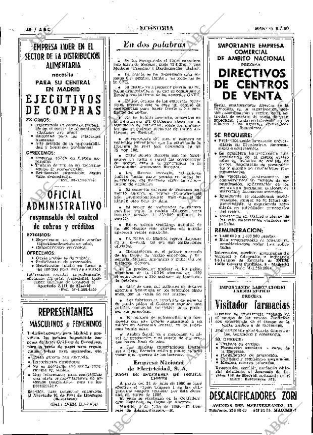ABC MADRID 08-07-1980 página 52