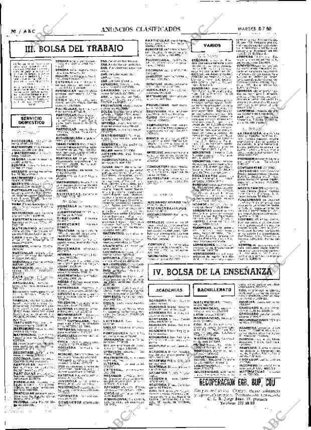 ABC MADRID 08-07-1980 página 82