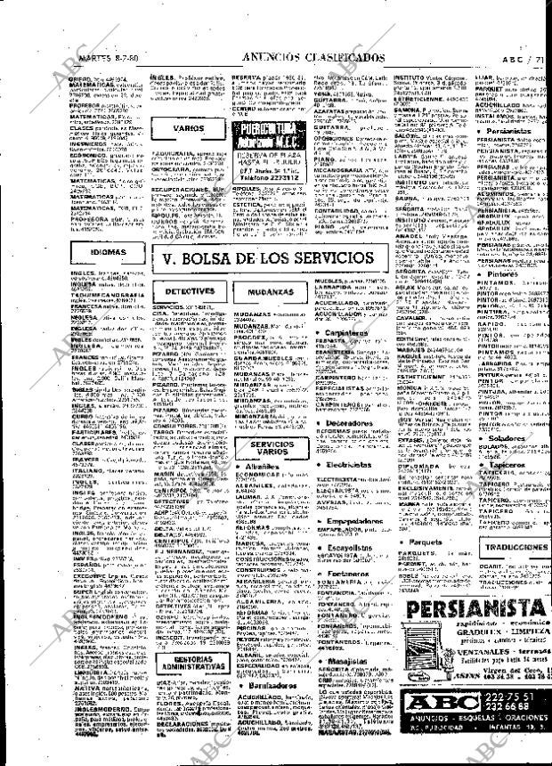 ABC MADRID 08-07-1980 página 83